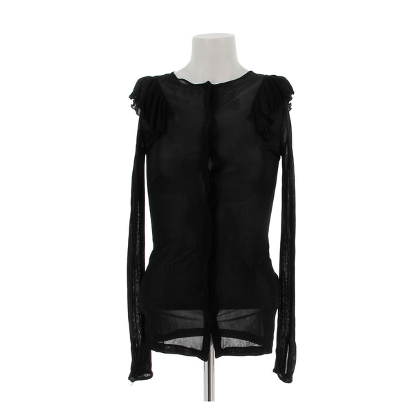 Chemise transparente noire