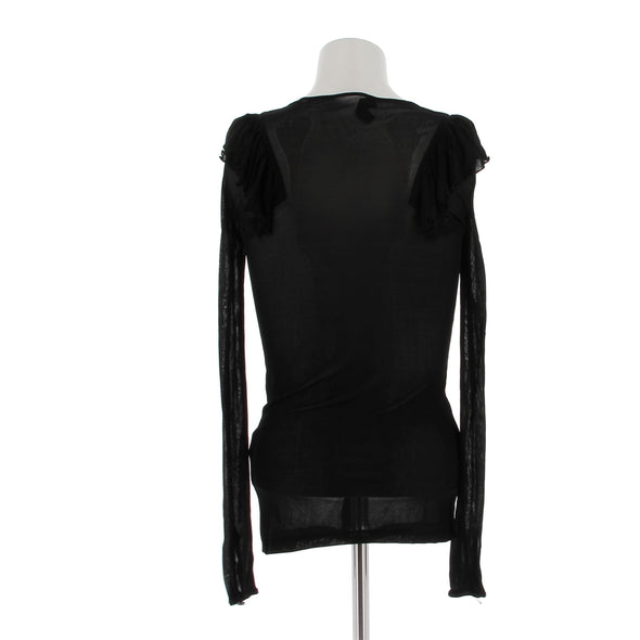 Chemise transparente noire