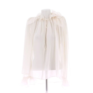 Blouse blanche en soie