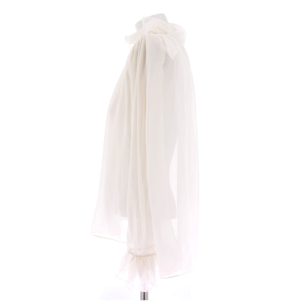Blouse blanche en soie