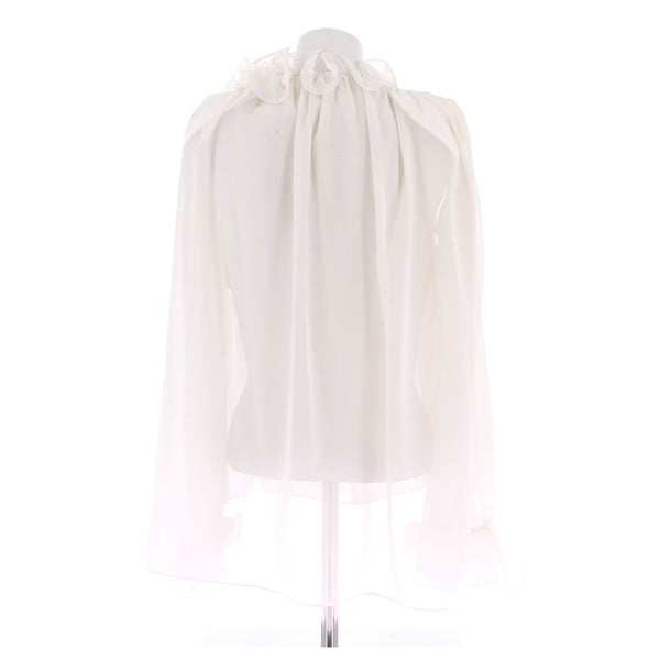 Blouse blanche en soie