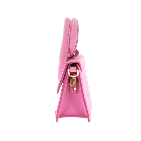 Sac à main "Le Chiquito Noeud" rose en daim