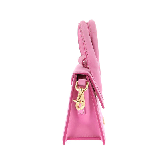 Sac à main "Le Chiquito Noeud" rose en daim