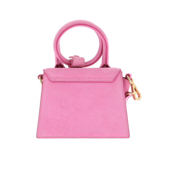 Sac à main "Le Chiquito Noeud" rose en daim