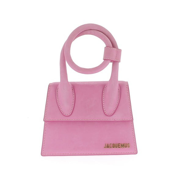 Sac à main "Le Chiquito Noeud" rose en daim