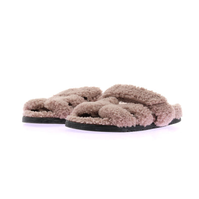 Sandales "Chypre" en fourrure