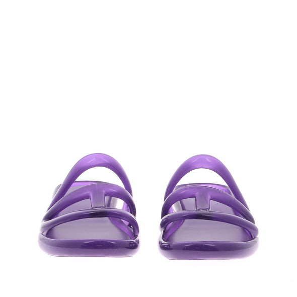 Sandales ouvertes violettes