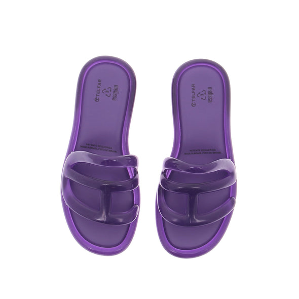 Mules violettes "Jelly Slide"