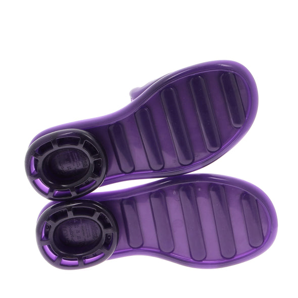 Mules violettes "Jelly Slide"