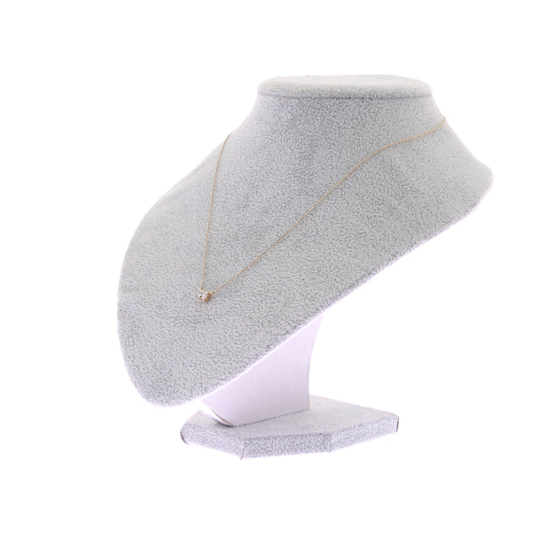 Collier en or massif 14 carats et diamants
