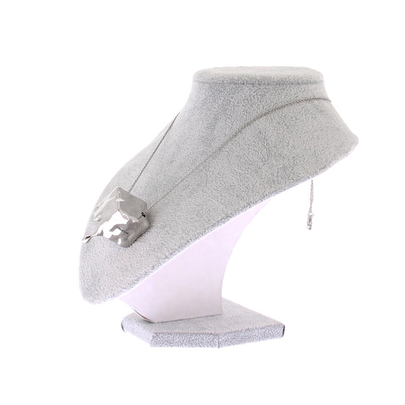 Collier pendentif argenté