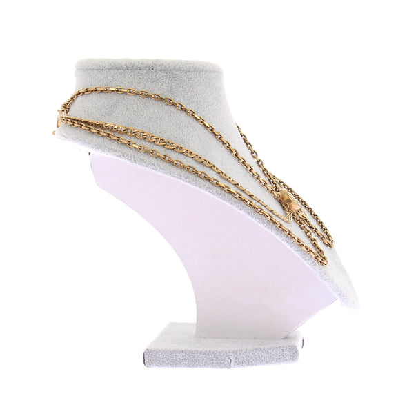 Collier à chaînes dorées