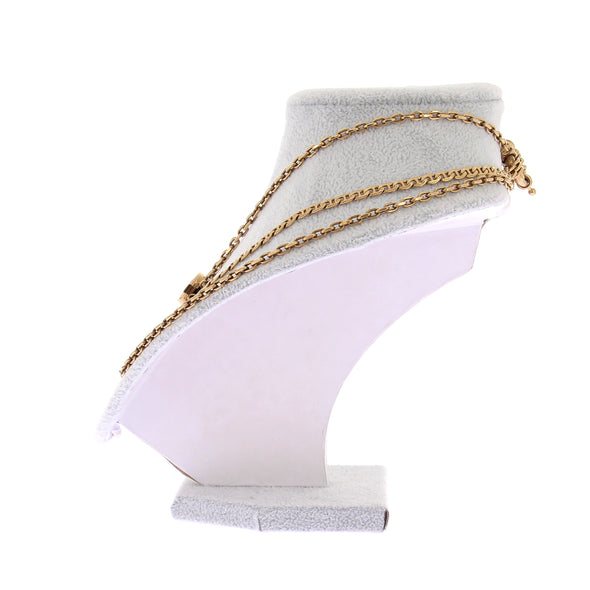 Collier à chaînes dorées