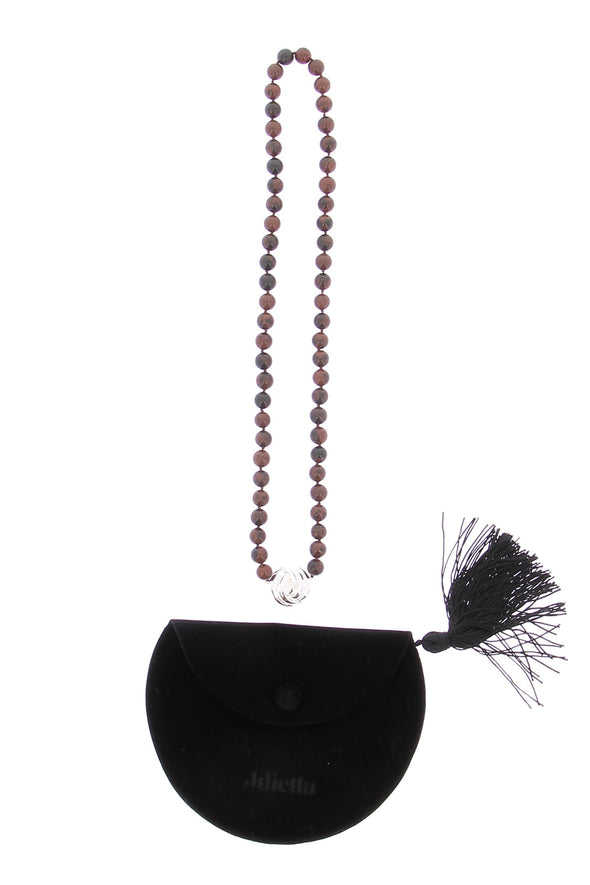 Collier en obsidienne