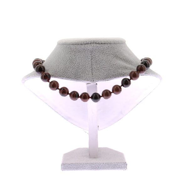 Collier en obsidienne