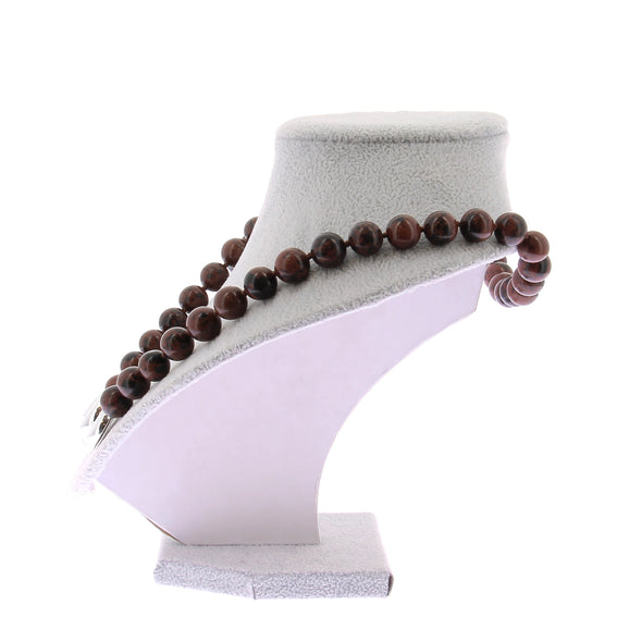 Collier en obsidienne