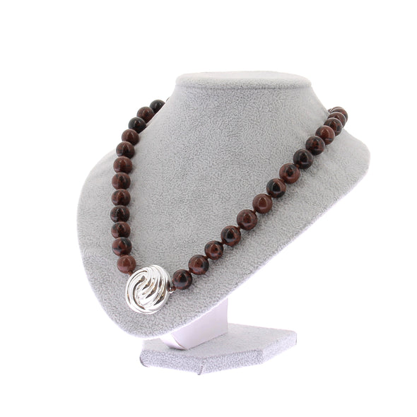 Collier en obsidienne