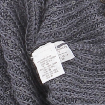 Pull col roulé gris
