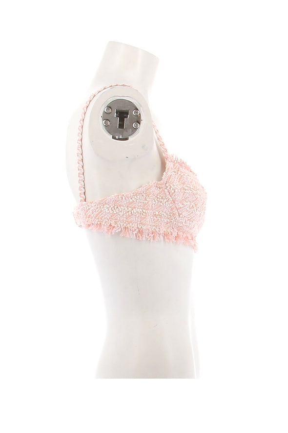 Soutient-gorge et corset rose