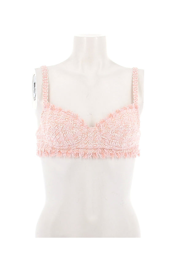 Soutient-gorge et corset rose