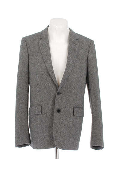 Costume en laine grise