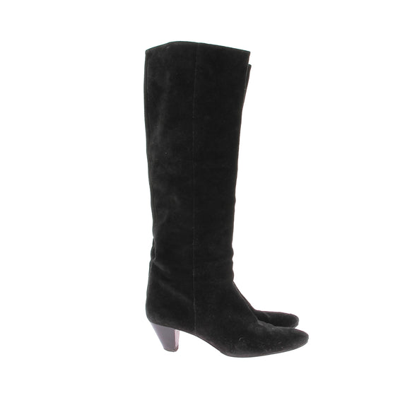 Bottes hautes en daim