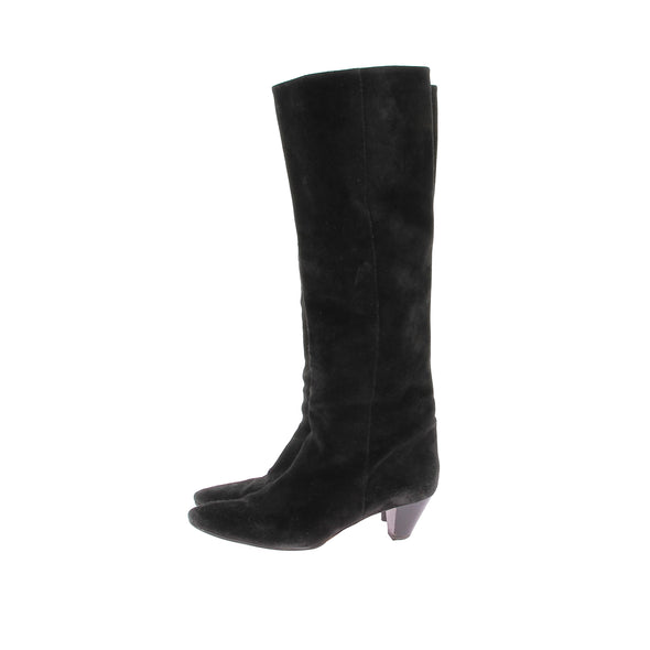 Bottes hautes en daim