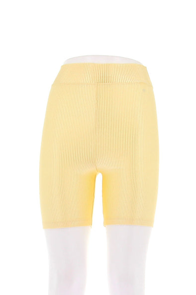 Cycliste jaune