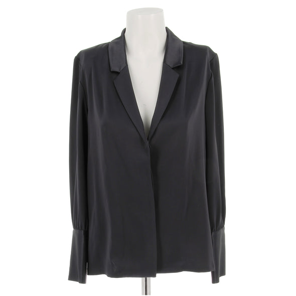 Blazer satiné noir
