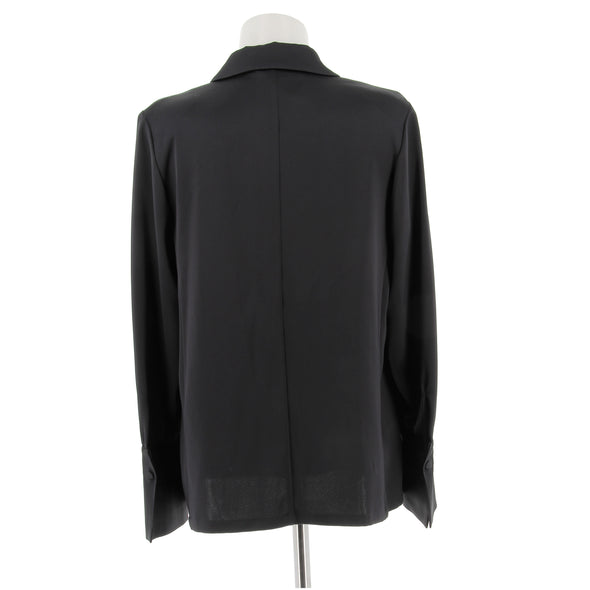 Blazer satiné noir