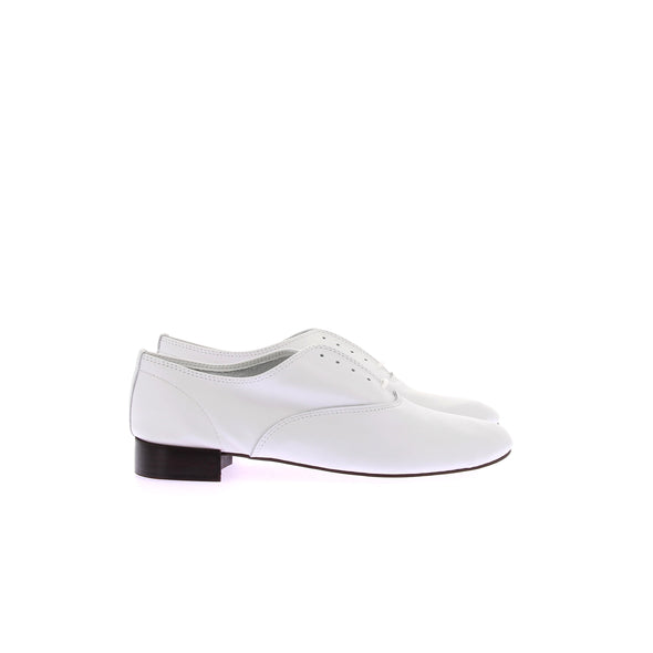 Derbies blanches en cuir
