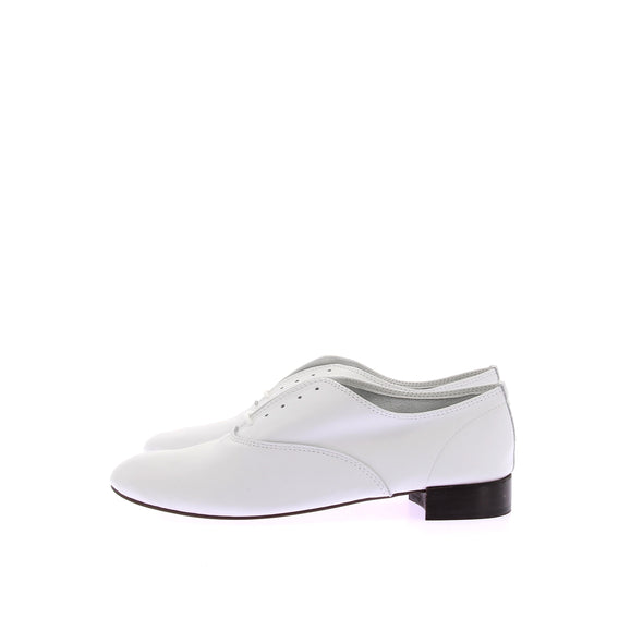 Derbies blanches en cuir