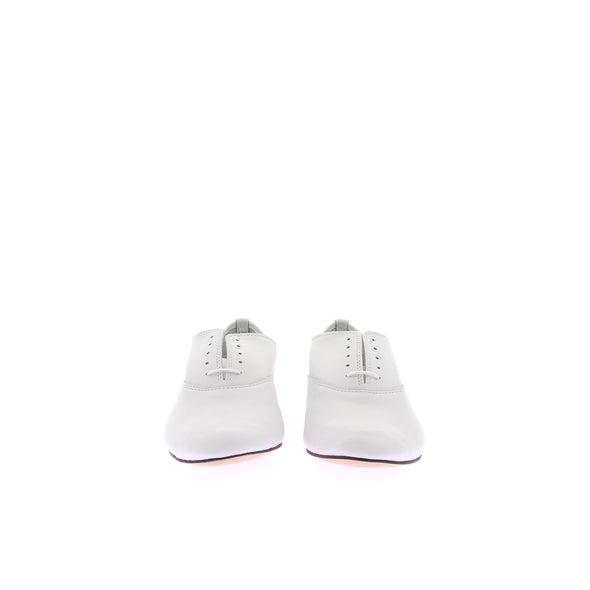 Derbies blanches en cuir
