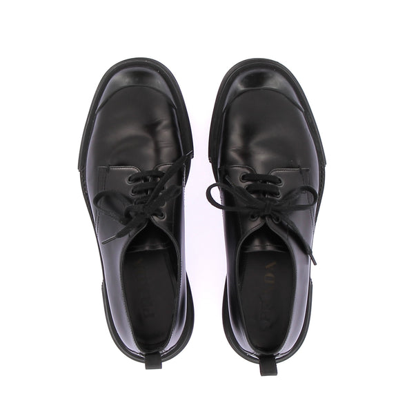 Derbies noir en cuir