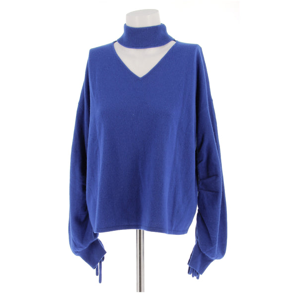 Pull en laine bleu