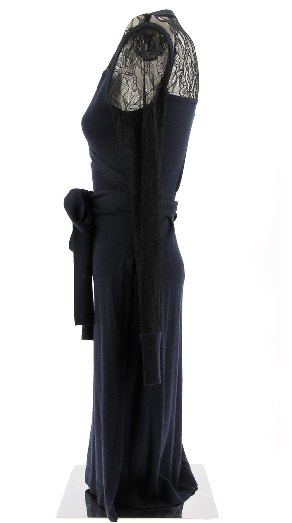 Robe en laine noire