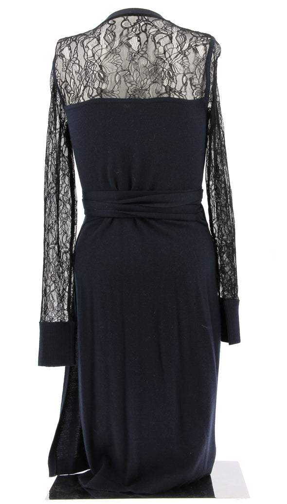 Robe en laine noire