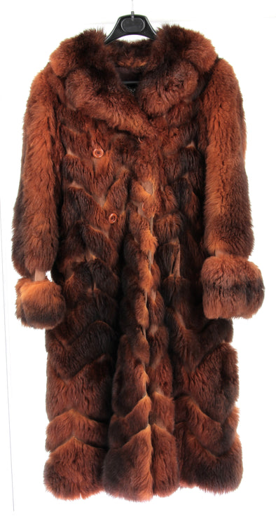 Manteau long en fourrure de lapin