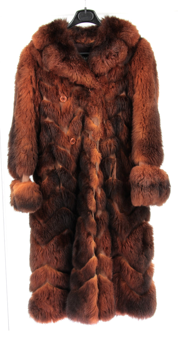 Manteau long en fourrure de lapin