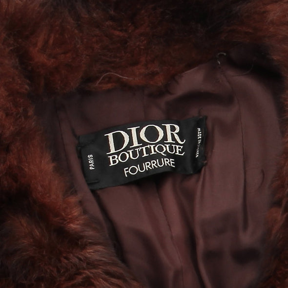 Manteau long en fourrure de lapin
