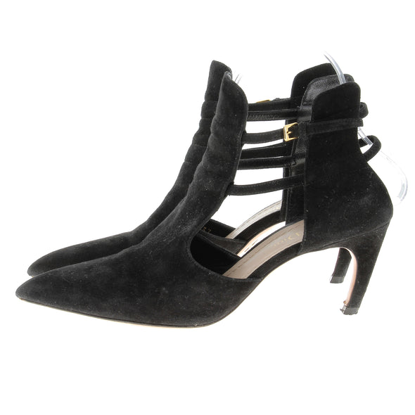 Bottines à talons en daim