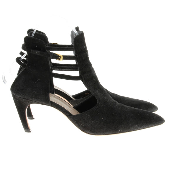 Bottines à talons en daim