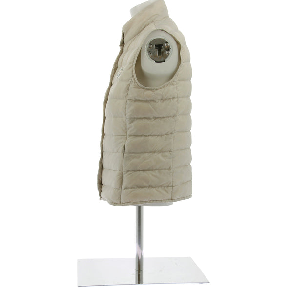 Doudoune sans manche beige