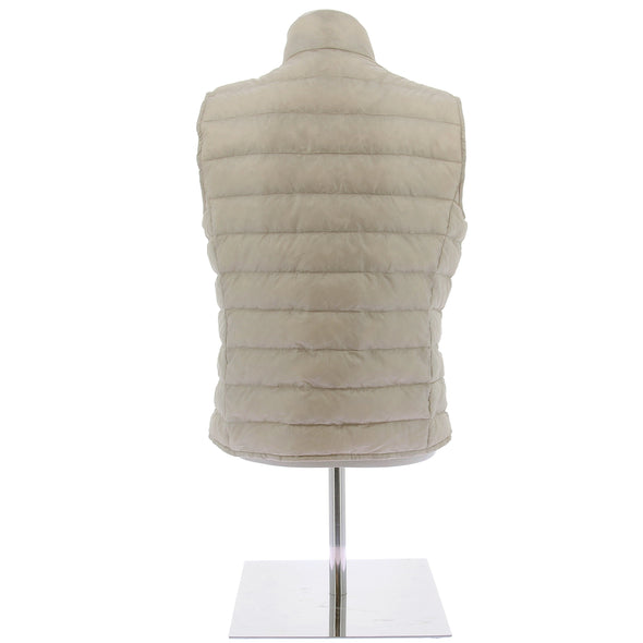Doudoune sans manche beige