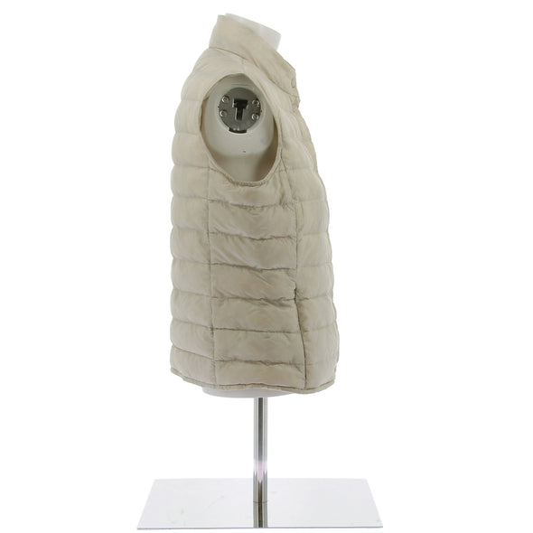 Doudoune sans manche beige