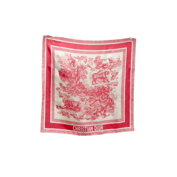 Foulard en soie rose