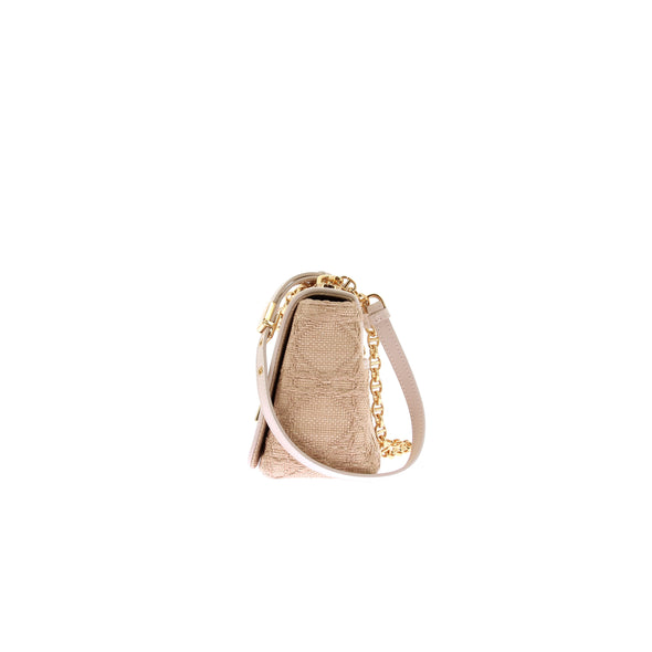 Sac à bandoulière en raphia "Caro"