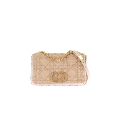 Sac à bandoulière en raphia "Caro"