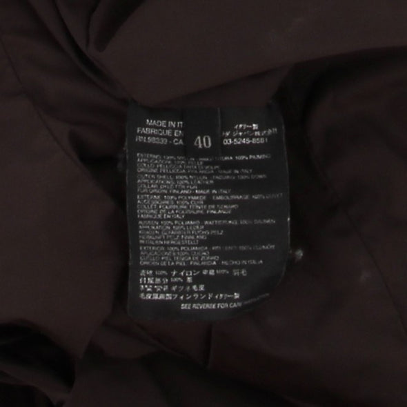 Doudoune marine et fourrure