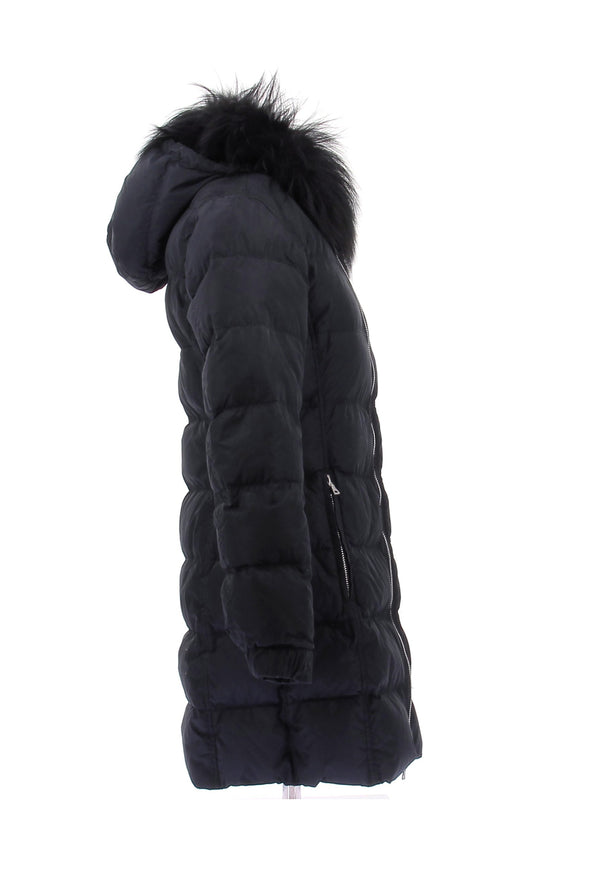 Doudoune marine et fourrure